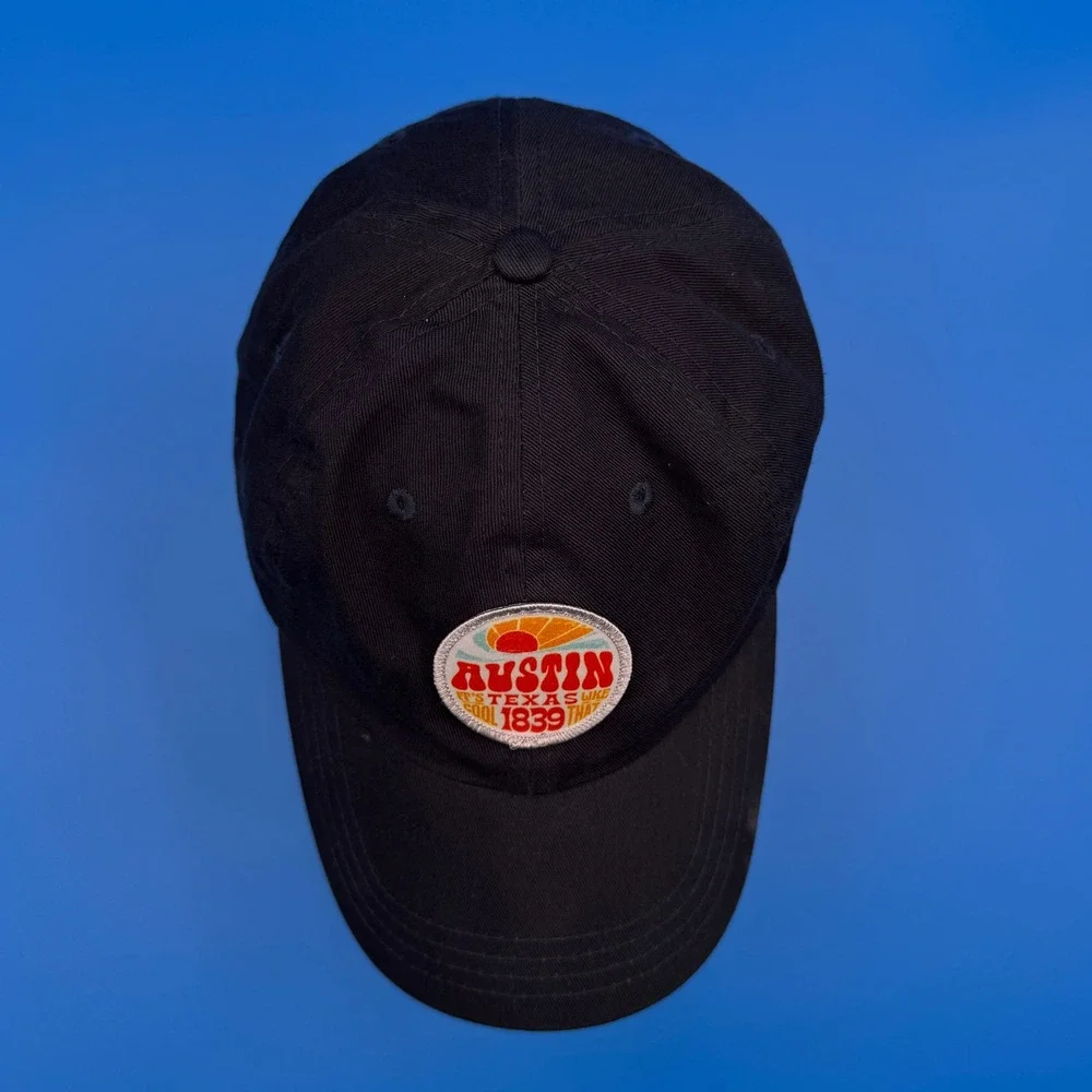 Paramount Black Austin‎ Texas 1839 Embroidered Baseball Cap One Size Fits All